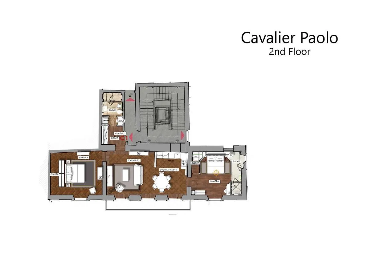 Apartment Cavalier Paolo - La Dimora Degli Affreschi Florence